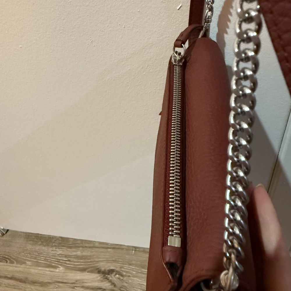 NWOT All Saints Women's Burgundy Crossbody Bag - Picture 9 of 15